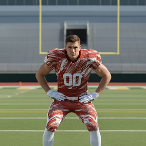 Professional <b>Athletic</b> American Football Uniform Polyester Customizable Comfortable - Product Image 2
