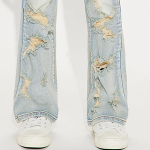 Vêtements décontractés / Service OEM pour la collection d'été : Pantalons en jean déchirés pour garçons, prix avantageux pour les acheteurs en gros - Product Image 5