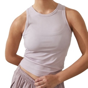 Camiseta sin mangas informal ecológica de talla grande para mujer, de poliéster/algodón, transpirable y de secado rápido, HECHA POR BS - Product Image 4