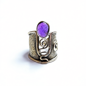 Bague de mode en améthyste de 6,4 grammes - Product Image 2