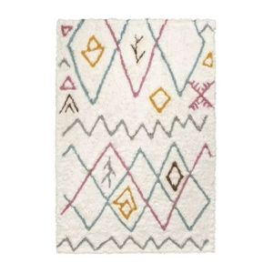 Hot Selling Geometric Pattern Rectangle Area <b>Rug</b> Hand Tufted Plush Wool Acrylic Blend Bohemian Style Living Room Use Rubber - Product Image 1