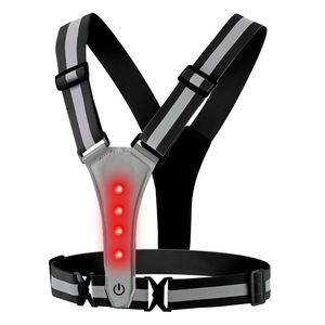 Gilet LED ad Alta Visibilità per Corsa Notturna, Abbigliamento Riflettente di Sicurezza - Product Image 1