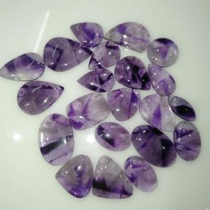 Améthyste naturelle dentelle rectangulaire polie Cabochon forme mixte pierres précieuses en vrac pour la fabrication de bijoux - Product Image 6
