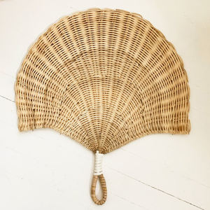 Decoración de pared con abanicos de ratán, ideas de estilo boho para paredes, abanicos tejidos sostenibles de buena calidad. - Product Image 1