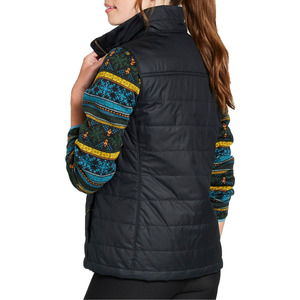 Gilet matelassé en nylon personnalisable pour femme grande taille, décontracté, à capuche, chaud pour l'hiver, sans manches, respirant, OEM - Product Image 4