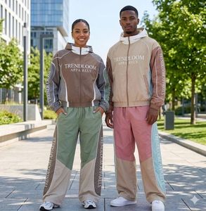 Conjunto de Chaqueta con Capucha y Pantalones Cortos Cortavientos de Invierno Personalizados para Hombre, con Cierre, de Poliéster/Nailon, Impermeables, Ligeros, de Color Sólido - Product Image 3