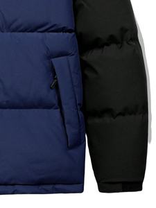 Chaqueta acolchada elástica informal de invierno de poliéster para hombre, Abrigo acolchado con capucha de dos tonos 2026 - Product Image 5