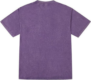 Camiseta de Manga Corta para Hombre, Corte Regular, Cuello Redondo, 100% Algodón, Jersey Lavado, Color Sólido, Diseño Liso Informal - Product Image 4