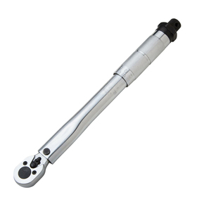 Precision <b>Torque</b> Wrench Silver Knurled Grip Manual Adjustable Force Tool - Product Image 1