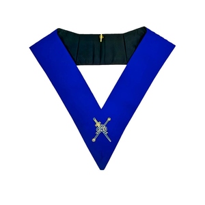 Collar de Maestro de Ceremonias de la Logia Azul - Collar Ceremonial Masónico Azul Real, Cadena de Regalia Fraternal para Logia - Product Image 1