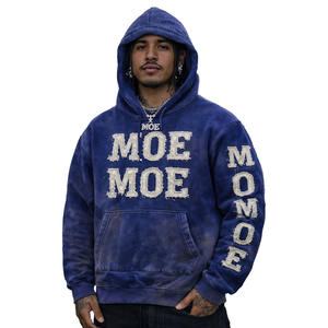 Sweat-shirts à capuche Y2K personnalisés tendance avec effet arc-en-ciel, appliqués, brodés, lettres graphiques, OEM, pour hommes, fabriqués aux États-Unis - Product Image 5