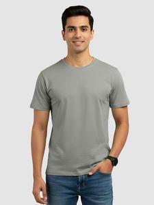 Camiseta de Cuello Redondo para Hombre, Algodón Suave, Informal, de Alta Calidad, Lisa, para Verano, Venta al Por Mayor - Product Image 4