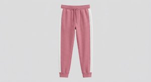 Survêtement à capuche pour homme, rose et blanc, décontracté, manches longues, polyester et coton, bonne qualité, sweat à capuche pour homme - Product Image 2