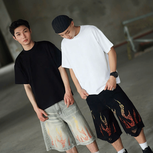 เสื้อยืดผู้ชายคุณภาพสูง ผ้าระบายอากาศได้ดี พิมพ์โลโก้ตามสั่ง ผ้าฝ้าย 100% หนัก 250 GSM คอกลม สีพื้น เป็นมิตรกับสิ่งแวดล้อม - Product Image 1