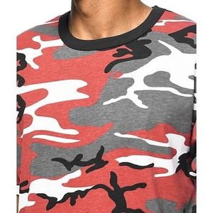 Camiseta de Camuflaje con Estampado Digital Real Tree para Hombre, 100% Algodón Tejido, 240g, Estilo Casual, Personalizada, Streetwear, por Fabricante de Ropa - Product Image 2