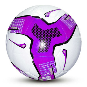 Purple <b>White</b> <b>Football</b> with Solid Pattern Butyl Bladder Lightweight Eco-Friendly High Air Retention Durable Popular Style - Product Image 1