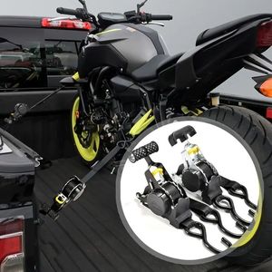 Cinghia di tensione a cricchetto automatica tenditore resistente in acciaio imbracatura per moto bagagli da carico tenuta cintura funzione di recupero No - Product Image 5