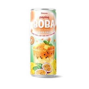 Bebida de Jugo de Frutas Saludable OEM/ODM con Boba Efervescente, Lata Esterilizada de 330ml, Venta al por Mayor, Bebida Original de Alta Calidad - Product Image 3