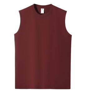 Custom <b>Men</b> Tank Top Plus Size Sporty Gym <b>Singlet</b> Breathable Summer Knitted 3D Embroidery Front Silk Screen - Product Image 1
