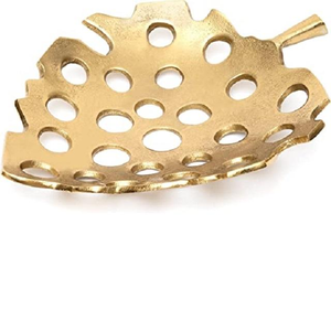 Bandeja de Servir de Metal con Forma Cuadrada y Asa en Forma de Hoja, para Fiestas, Interiores, Exteriores, Picnic, Almacenamiento - Product Image 2