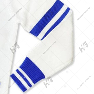 Robe cardigan longue et flexible à demi-manches en tricot 100 % acrylique épais et chaud avec emblème brodé, Sorority Zita Phi Bita - Product Image 4