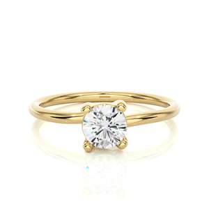 Round Halo Engagement <b>Ring</b>, Lab Grown Diamond, 14K Rose <b>Gold</b> <b>Vintage</b> Inspired Setting, Bridal Proposal <b>Ring</b> - Product Image 2