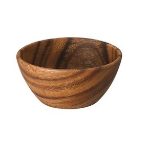 Natural wood serving bowl handcrafted for <b>kitchen</b> dining <b>table</b> salad fruit serving ecofriendly durable stylish home decor use - Product Image 4