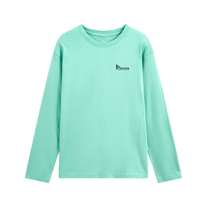 เสื้อยืดแขนยาวคอกลม Relevo สีเขียวมิ้นท์ ทรงปกติ ผ้าเจอร์ซีย์ถัก ระบายอากาศได้ดี สไตล์สตรีทแวร์ สำหรับทุกเพศ - Product Image 1