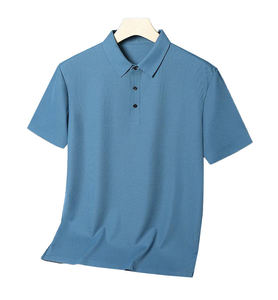 Polos de Manga Corta con Logotipo Personalizado, Ropa de Equitación, Prenda Superior para Hombre, Color Sólido, Secado Rápido, Media Manga - Product Image 4