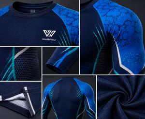เสื้อรัดกล้ามเนื้อแขนยาวสำหรับผู้ชาย OEM สำหรับออกกำลังกายและเล่นกีฬา รับสกรีนโลโก้และพิมพ์ลายตามสั่ง - Product Image 6
