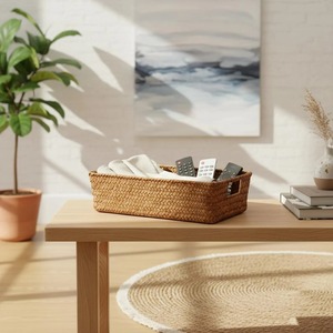 Rustic Bohemian Decor Seagrass <b>Basket</b> Handmade <b>Storage</b> <b>Basket</b> Wholesale eco-friendly Made in Vietnam - Product Image 2