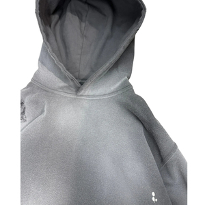 Sudadera con Capucha Unisex Color Carbón, Estilo Desgastado, Manga Larga, Detalle de Salpicaduras de Pintura, Bolsillo Delantero, Servicio OEM, 100% Invierno - Product Image 4