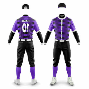 Custom Jersey Youth and Adults Sizes Wholesale Uniform Factory Price Team Wear Players Uniform <b>Baseball</b> Softball Uniform Suit - Product Image 1
