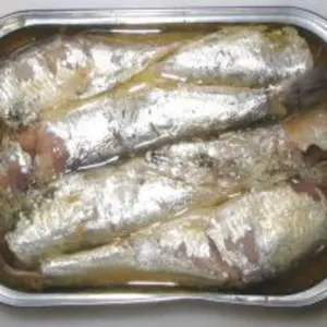 Canned black sadine fish in tomato sauce without flakes Tuna Fish Fresh Fish