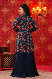 Conjunto Sharara con adornos hechos a mano por Raat Rani - Product Image 5