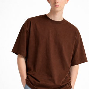 เสื้อยืดโอเวอร์ไซส์พิมพ์ลาย DTG ผู้ชาย ผ้าฝ้าย 100% ทรงหลวม ไหล่ตก คอกลม สไตล์ลำลอง วินเทจ ทรงใหญ่ สตรีทแวร์ - Product Image 1