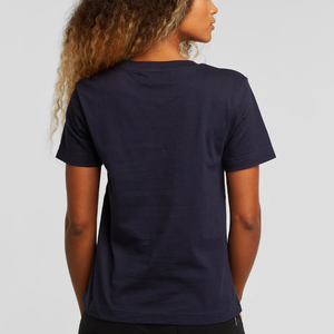 Camiseta de Manga Corta con Cuello Redondo para Mujer, Diseño Personalizado, Precio al por Mayor, 100% Algodón, Secado Rápido, Transpirable y Cómoda - Product Image 2