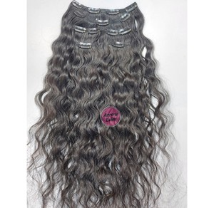 Extensions de cheveux humains naturels bouclés, bruts, Remy, à clipser, de donneur unique, origine Inde, en lots complets, 120g, Arrow Exim, vente en gros - Product Image 1