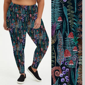 Leggings Populares 2026 de Tallas Grandes con Estampado de Hojas, Pantalones de Yoga Ajustados, Leggings Deportivos Morados para Mujeres, Señoras y Chicas - Product Image 4