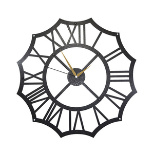 Horloge murale en métal au design classique avec un aspect décoratif pour la maison, le bureau et les espaces intérieurs commerciaux - Product Image 4