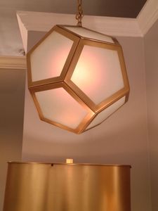 Lámpara de Techo Moderna de Latón, Lámpara de Techo Minimalista, Iluminación Contemporánea, Lámpara de Techo LED, Lámpara de Latón Sencilla - Product Image 6