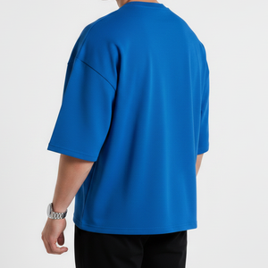 เสื้อยืดโอเวอร์ไซส์คุณภาพสูง ผ้าฝ้าย 100% เนื้อหนา พิมพ์ลายโลโก้ด้านหน้า สไตล์วินเทจ ระบายอากาศได้ดี เป็นมิตรกับสิ่งแวดล้อม สำหรับทุกเพศ - Product Image 2