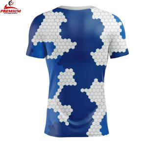 Printed Compression <b>Rash</b> <b>Guard</b> for Men's Long Sleeve Martial Arts Fighting Clothes Spandex/Polyester Quick Dry <b>Rash</b> <b>Guard</b> - Product Image 2