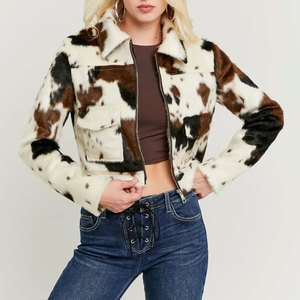 Chaquetas de Cuero Vacuno para Mujer, Fabricante Personalizado, Venta al Por Mayor, Chaqueta de Moda Femenina, Nuevo Estilo, Chaquetas de Cuero Vacuno Originales - Product Image 1