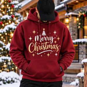 เสื้อฮู้ดที่เหมาะกับผิวสำหรับผู้ชาย เนื้อผ้านุ่มพิเศษ สวมใส่สบาย สตรีทแวร์ เสื้อฮู้ดคริสต์มาสสำหรับผู้ชาย - Product Image 3