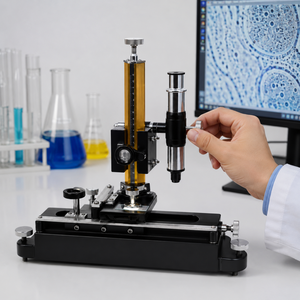 Microscope biologique monoculaire à fort impact, 400X, avec éclairage fluorescent, pour la recherche en laboratoire médical et scolaire - Product Image 4