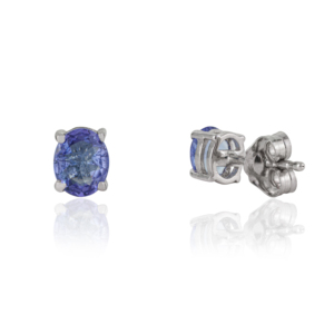 Boucles d'oreilles fines tendance en argent sterling 925 avec pierre précieuse naturelle Tanzanite, best-seller, pour un usage quotidien féminin - Product Image 5