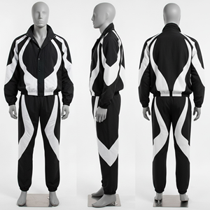 Conjuntos de Chaqueta Cortavientos de Alta Calidad Premium, Diseño y Logotipo Personalizados, Conjuntos de Ropa Deportiva para Hombre, Fabricación en Pakistán con MOQ Bajo - Product Image 5