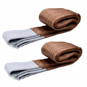 Provina Sangle de levage en polyester de haute qualité 6 tonnes, à œil plat, haute résistance, longueur personnalisable, sûre et fiable pour levage et traction 8:1 - Product Image 1