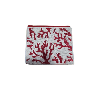 Porte-monnaie colorés faits à la main, motif récif corallien, pochette à fermeture éclair perlée, mode personnalisée - Product Image 2